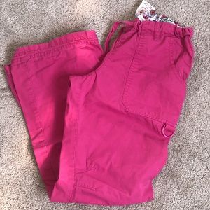 Pink Koi Scrub Pants